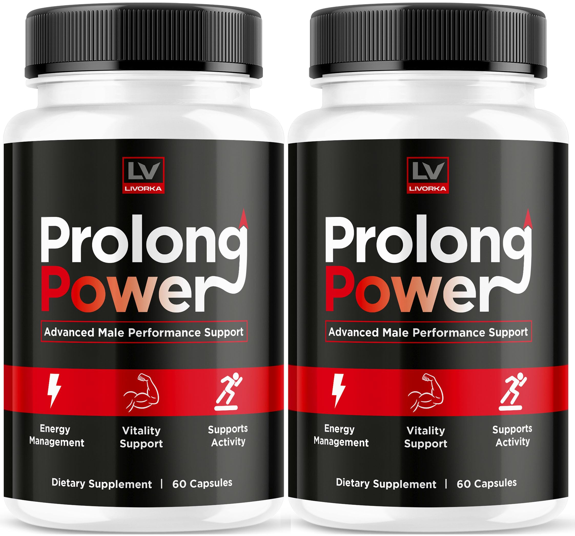Livorka Prolong Power – Advanced Male Performance Support | Energy, Vitality & Activity | 2-Pack 120 Capsules