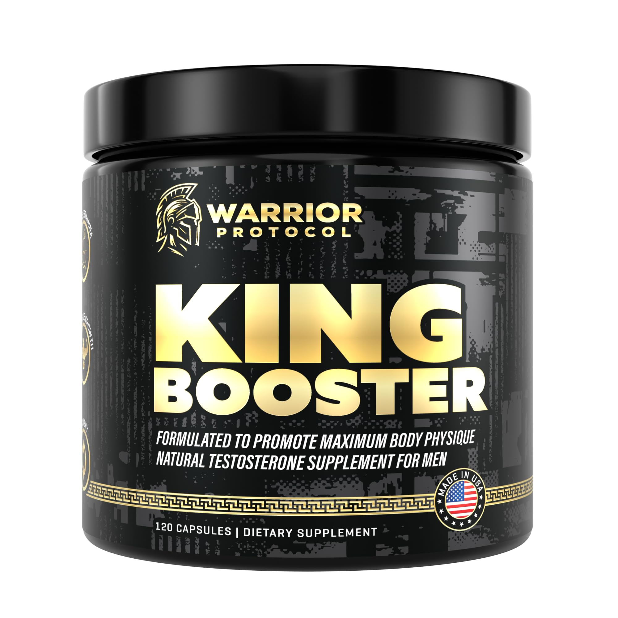 King Booster – Natural Testosterone Support for Men | Male Vitality & Performance | 120 Capsules