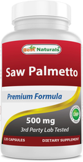 Saw Palmetto Prostate Supplements for Men – 500mg 10:1 Extract, 120 Capsules