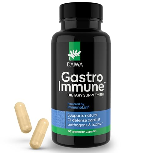 Daiwa GastroImmune® – Gut Health, Leaky Gut Repair & Bloating Relief | Powered by ImmunoLin® | 60 Vegetarian Capsules
