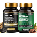 Purfect Fuel Organic Sea Moss & Shilajit Bundle – 16-in-1 + 8-in-1 All-in-One Blend | 2 x 60 Capsules