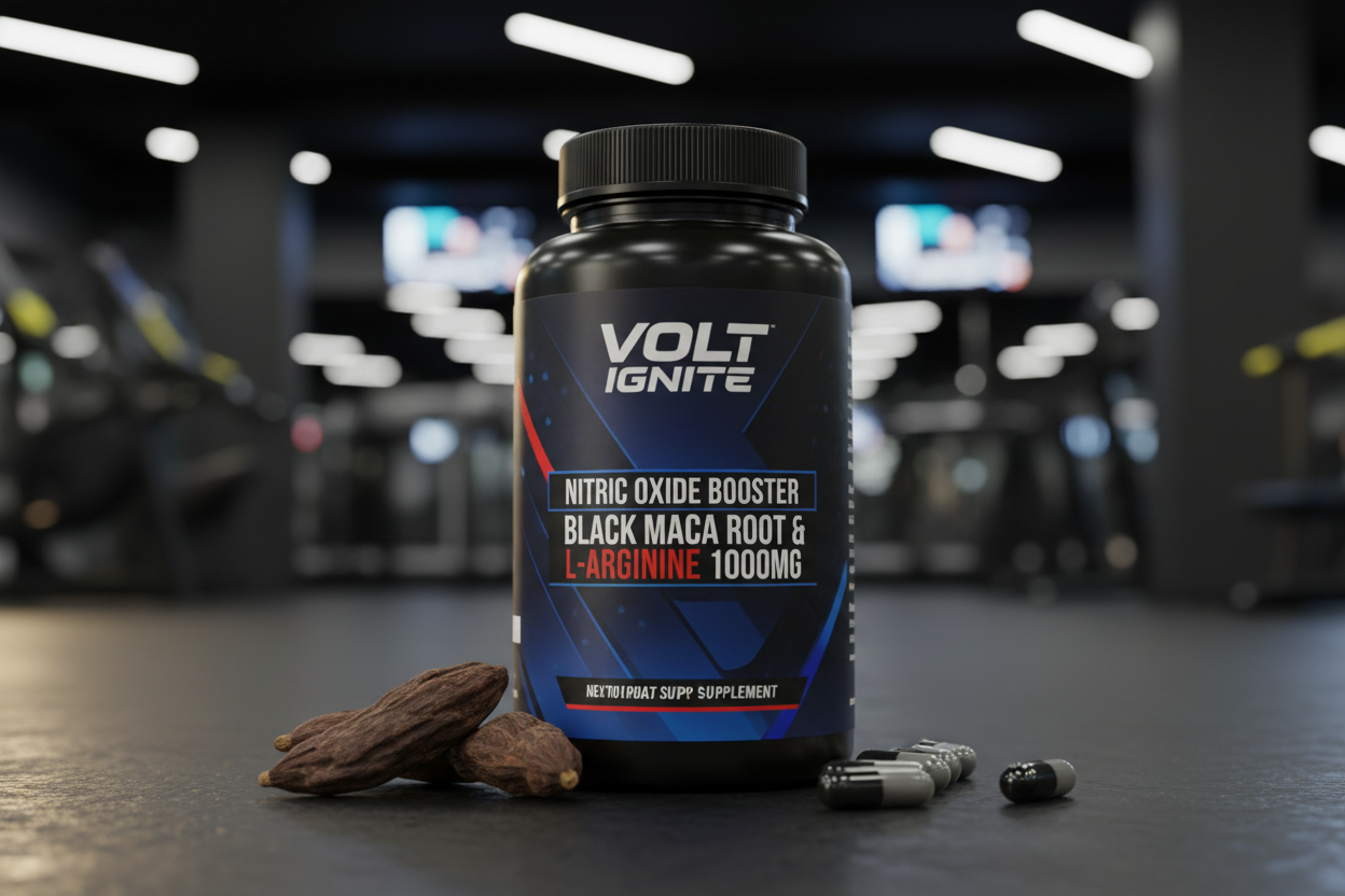 Nitric Oxide Supplements for Men – Black Maca Root & L-Arginine 1000mg